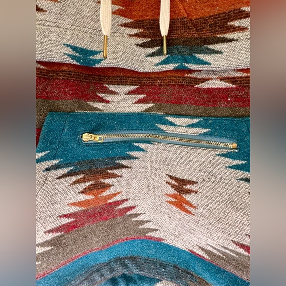 Main Strip Multicolor Aztec Hoodie - Picture 4 of 7